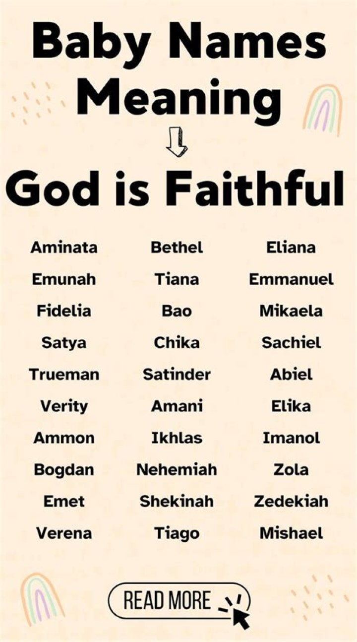What name means God is faithful?